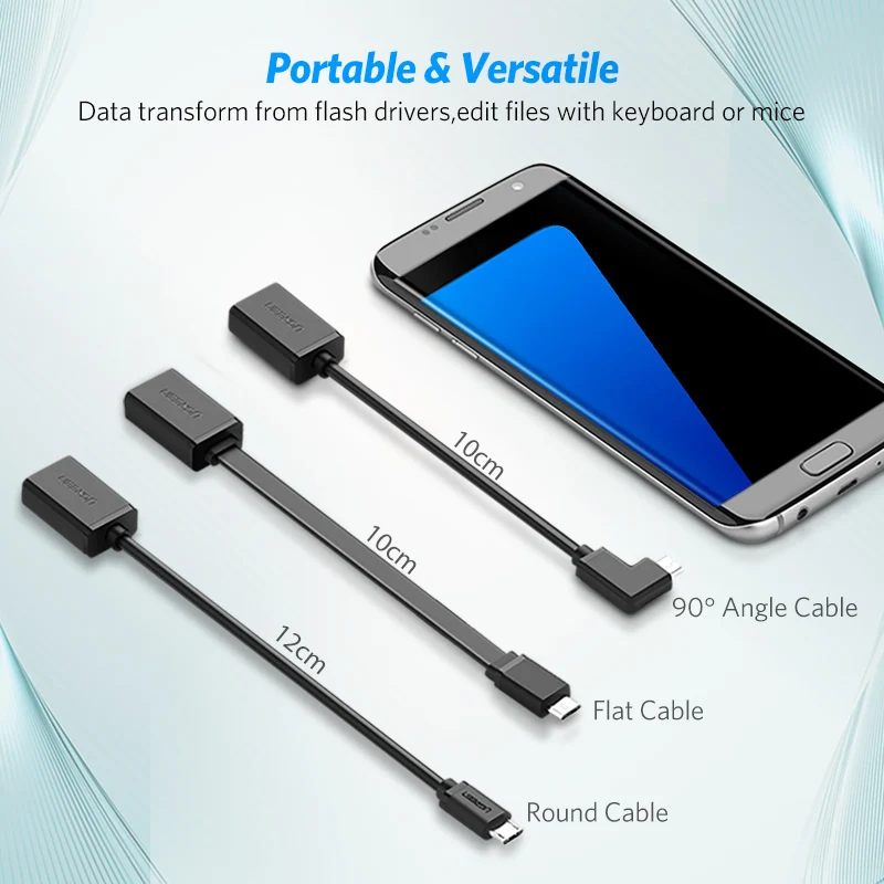 Ugreen Micro USB OTG Cable Adapter for Xiaomi Redmi Note 5 Micro USB Connector For Samsung S6 Tablet Android USB 2.0 OTG Adapter - الصورة 6
