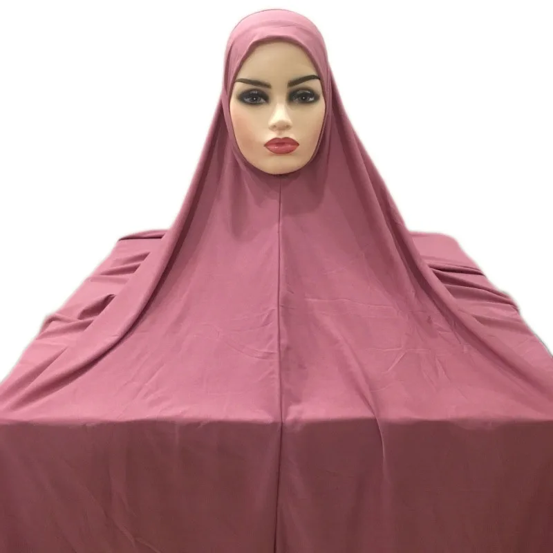 Muslim Women Hijab Large Scarf Amira Khimar Overhead Niqab Nikab Eid Ramadan Prayer Clothes Arab Islamic Hijabs Head Wrap Shawl - الصورة 6