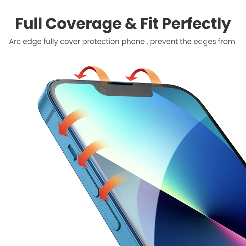 UGREEN 2PCS Screen Protector For iPhone 15 14 13 12 Pro Max Full Cover Tempered Glass For iPhone 14 Plus Camera Lens Protectors - الصورة 5