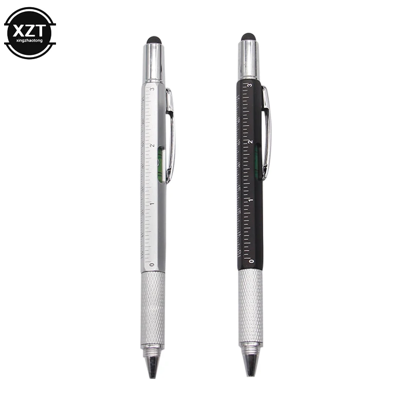 7 in1 Multifunction Ballpoint Pen with Modern Handheld Tool Measure Technical Ruler Screwdriver Touch Screen Stylus Spirit Level - Image 2