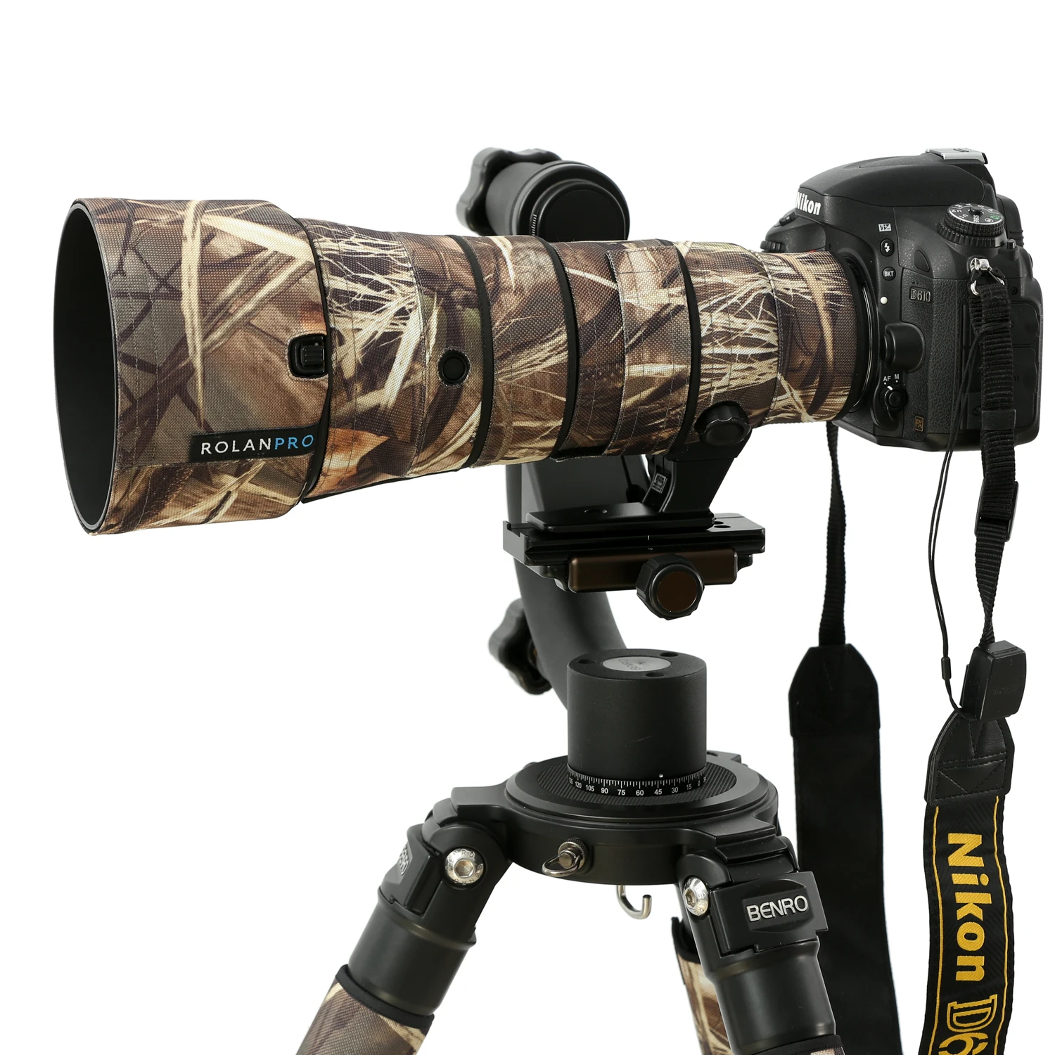 ROLANPRO Nylon Waterproof Lens Camouflage Coat Rain Cover For Nikon AF-S 500mm F5.6E PF ED VR Protective Case Dust Jacket - Image 2
