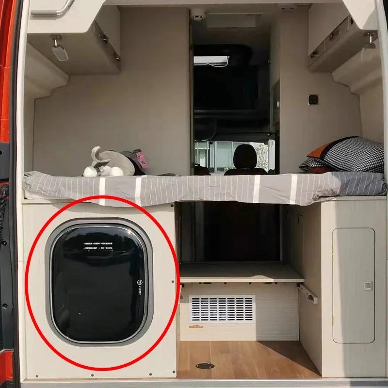 Car-mounted wall-mounted 3KG mini energy-saving drying silent water-saving washing machine RV modification accessories