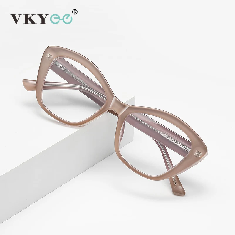 VICKY New Fashionable Personality Simple Butterfly Frames Women's Anti-blue Light Reading Glasses Can Be Customized Prescription