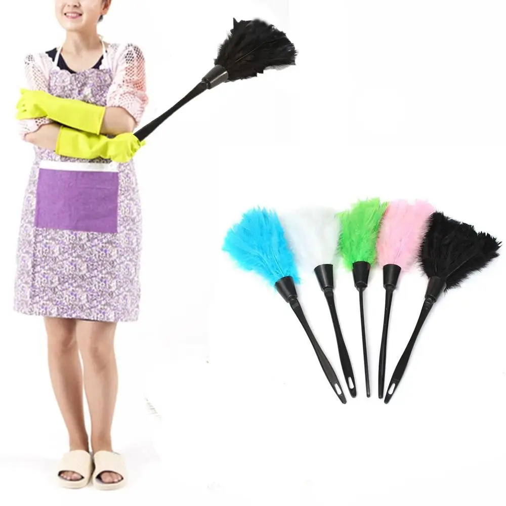 Turkey Feather Duster Anti-static Cleaning Dust Car Dashboard Cleaner Tools