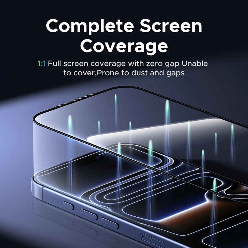UGREEN 2pcs for iPhone 17 Pro Max Screen Protector for iPhone 17 Air Tempered Glass for iPhone Glass 3D Films - الصورة 3
