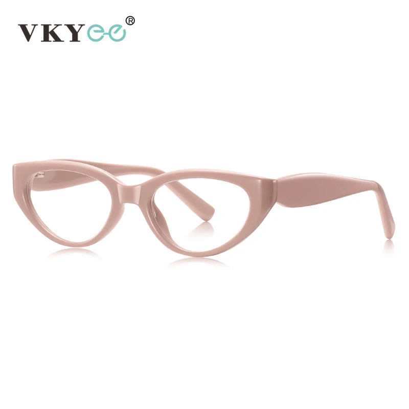 VICKY Fashion Cat's Eye Simple Personalized Fashionable Design Women's Anti-blue Light Reading Glasses Customizable Prescription - الصورة 5