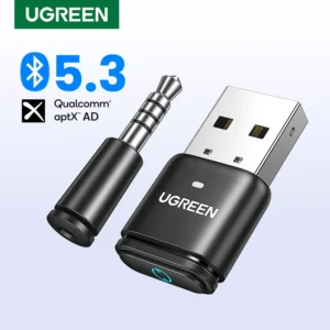 【RU Special】UGREEN USB Bluetooth 5.3 aptX HD AD Audio Adapter for PS5 PS4 Nintendo Switch Transmitter Headset Speaker Mic