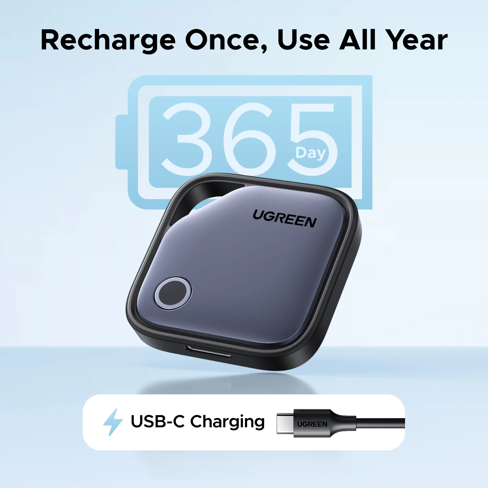 UGREEN【Dual System Compatibility】Smart Finder For Apple Find My (iOS) & Find Hub App (Android) Bluetooth Tracker Card - الصورة 3