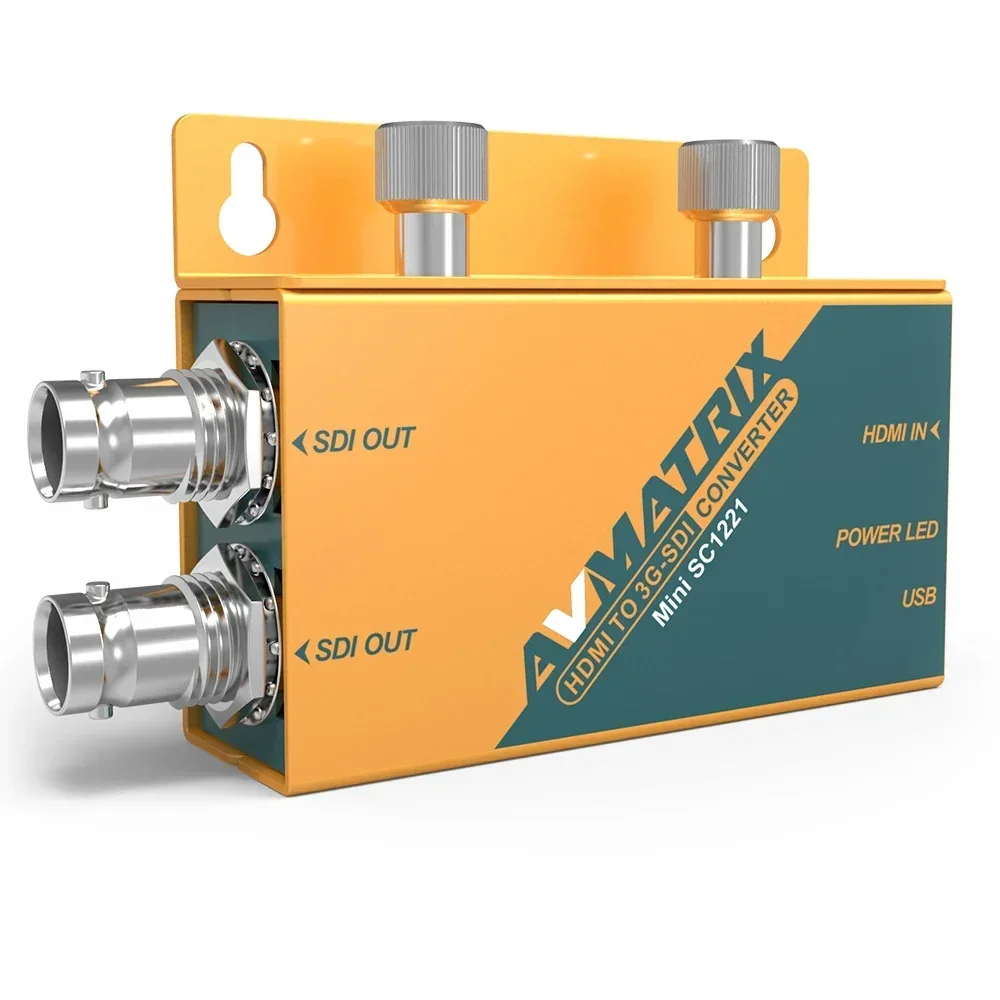 AVMATRIX Mini SC1221 HDMI-compatible to SDI Converter Pocket-Size Broadcast Converter Input Signal to Dual SDI Signal - الصورة 2