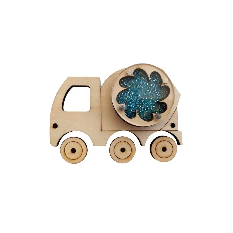 2024 DIY Montessori Busy Board Accessories Wooden Graffiti Digit Early Ball Sequin Helicopter Educational Toy For Children Gift - الصورة 4