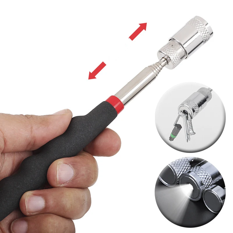 2/5/8/10 LB Car Portable Telescopic Magnetic Pen Screws Nut Bolt Retractable Picking Tools Automobiles Repair Tools Accessories - الصورة 3