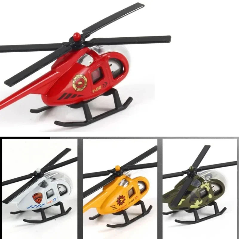 1PCS Children’s Helicopter Toy Alloy Airplane Simulation Model Ornaments Boy Toy Taxiing Simulation Helicopter Christmas Gift - الصورة 3