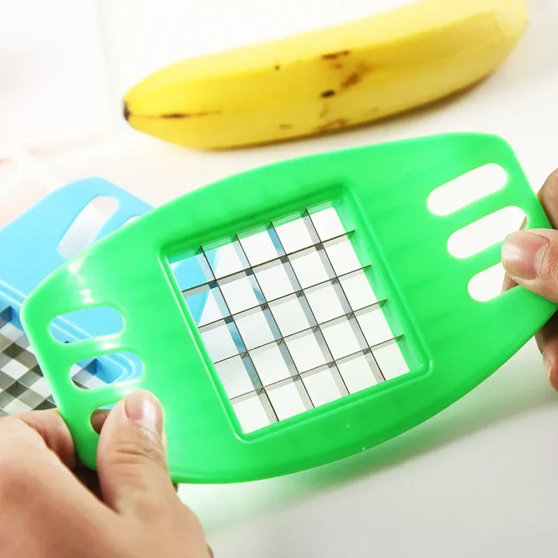 Stainless Steel Potato Cutter Vegetable Fruit Slicer Chopper Chipper Kitchen Accessories Tools Baking Potato Home Gadget Tools - الصورة 3