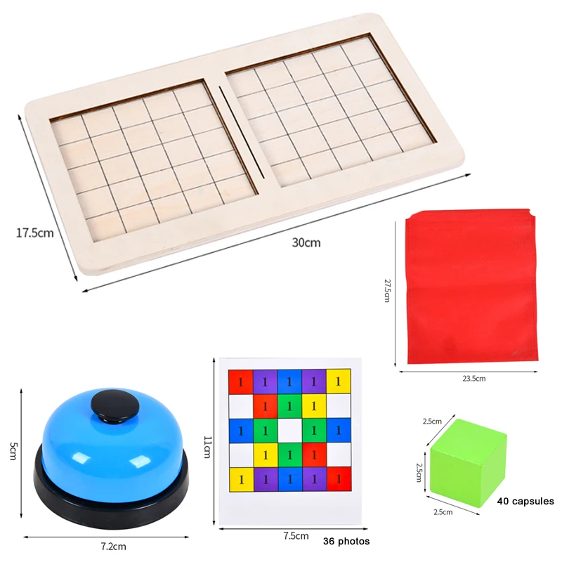 Wooden Two-Player Battle Blocks Concentration And Logic Training Interactive Board Game Puzzle Space Three-Dimensional - الصورة 6