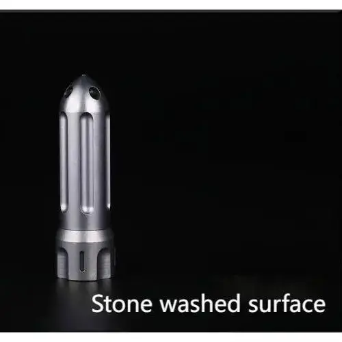 1PC Rocket Titanium Alloy Waterproof Storage Container Window Breaker Medicine Sealed Canister EDC Pocket Tool - الصورة 5