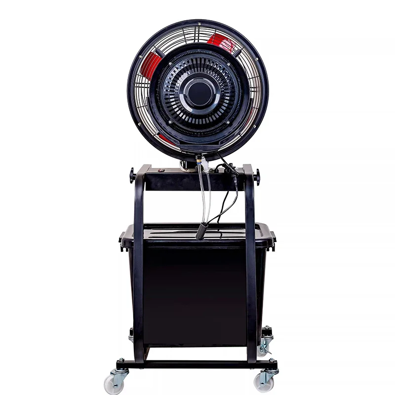 Cylindrical atomizing fan industrial spray fan water mist water cooling humidification outdoor refrigeration disinfection ventil