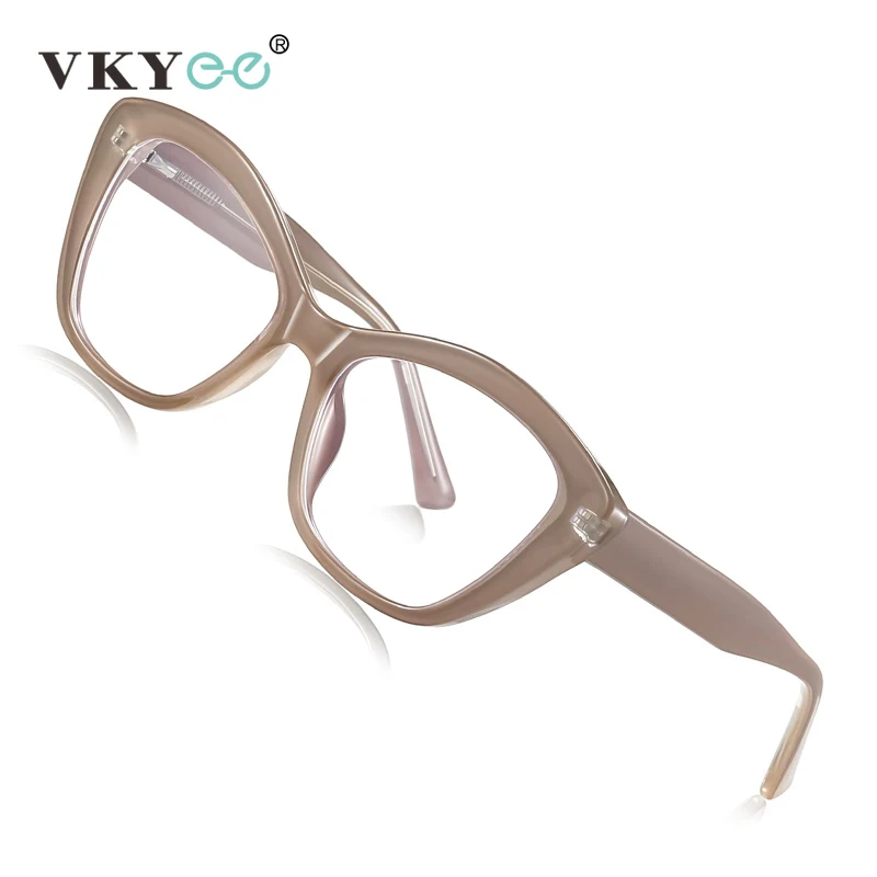 VICKY New Fashionable Personality Simple Butterfly Frames Women's Anti-blue Light Reading Glasses Can Be Customized Prescription - الصورة 2