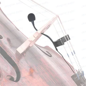 Cardioid Condenser Microphone Suitable for Viola Basses Gooseneck Clamp On Musical Instrument Microphone with 10M Audio Cable