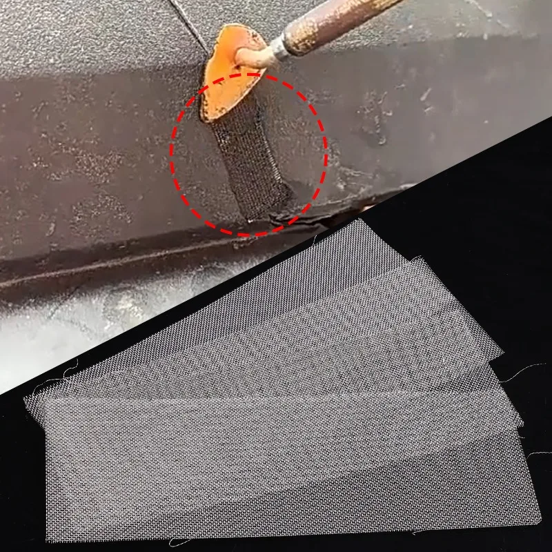 5~50pcs Car Bumper Stainless Steel Repair Net Plastic Crack Repair Mesh Net for Bumper Body Vents Welding Tools Car Accessories - الصورة 2
