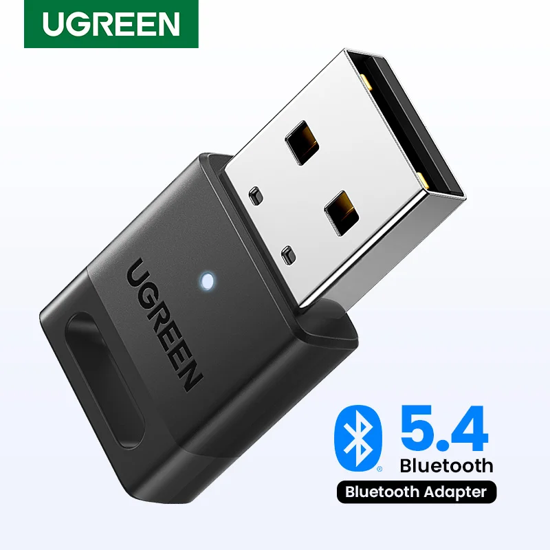 UGREEN USB Bluetooth Adapter Bluetooth Dongle 5.4 6.0 for PC Bluetooth Receiver & Transmitter for Bluetooth Keyboard/Mouse