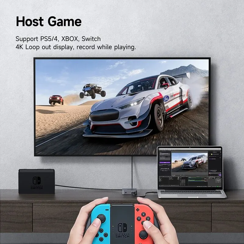 Hagibis 4K HDMI-Compatible Video Capture Card Loop Out for Game Recording Live Streaming 1080P Grabber MS2131 for PS4/5 Switch - Image 5