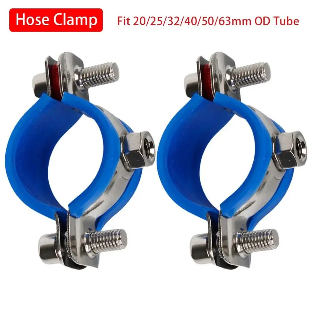 PPR/PVC 1Pcs Fastener Hardware Round Hose Clamp Pipe Fitting Expansion Screw Suspension Pipe Holder Nut Hoop Tube Clip Bracket - الصورة 3
