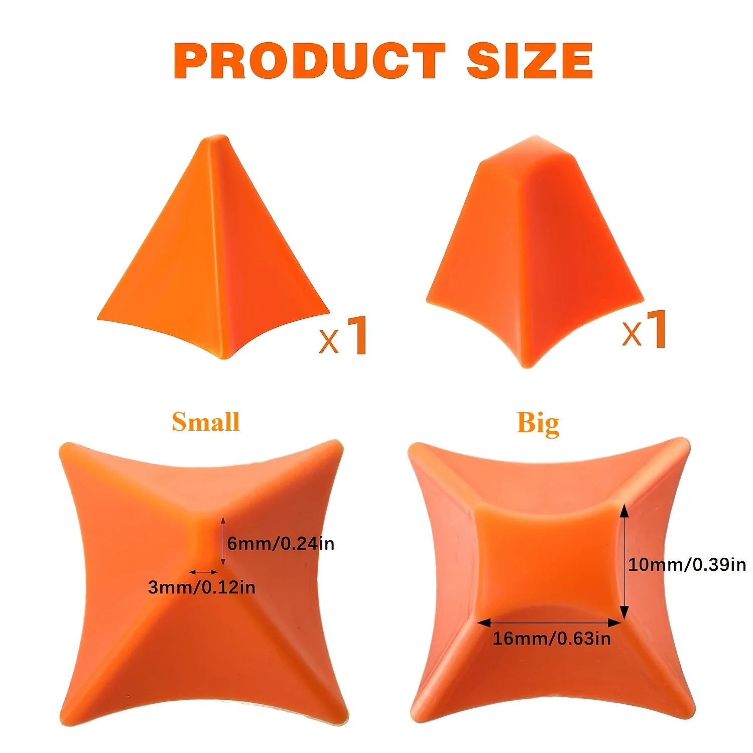 2Pcs Silicone Caulk Finishing Tools Seam Tools,Reusable Seals Smoothing Applicator,Triangular Design for Precision Application - الصورة 3