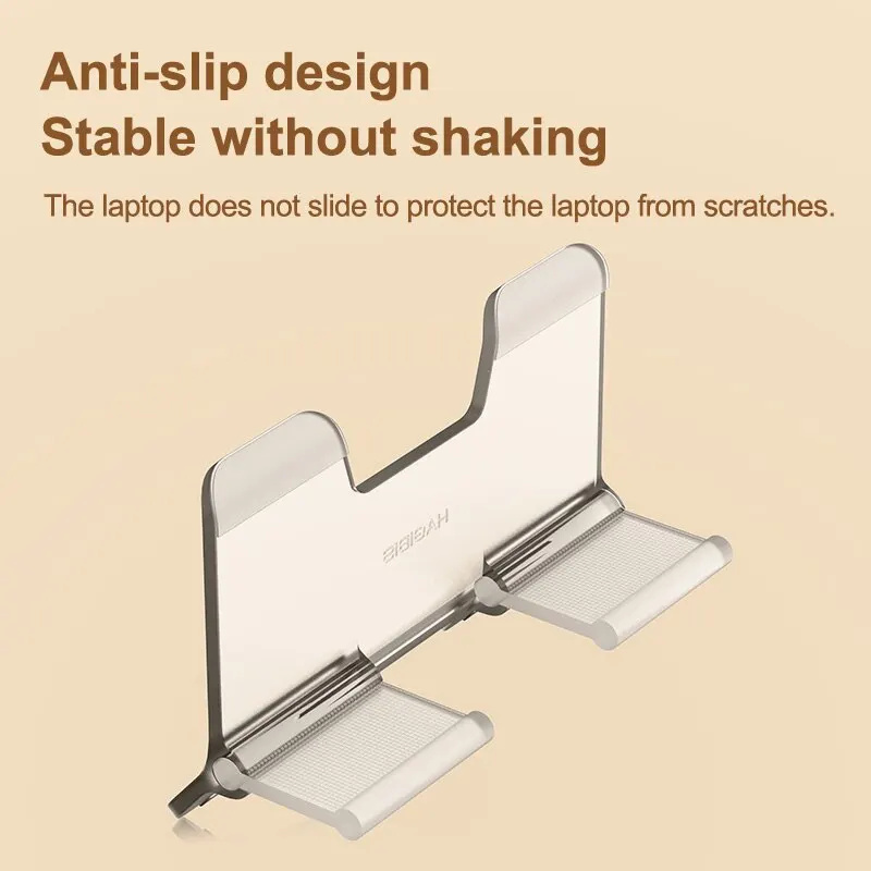 Hagibis Vertical Laptop Stand Transparent Desktop Gravity Holder Notebook Support For MacBook Pro Air Surface Book Laptops - الصورة 6