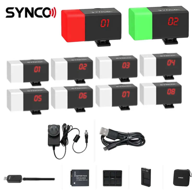 Synco CE3 Wireless Tally Light Signal Light For Camera Broadcast Switcher Live Streaming Transmitter · with Battery Tally lamp