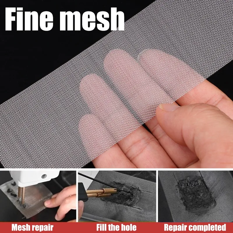 5~50pcs Car Bumper Stainless Steel Repair Net Plastic Crack Repair Mesh Net for Bumper Body Vents Welding Tools Car Accessories - الصورة 6