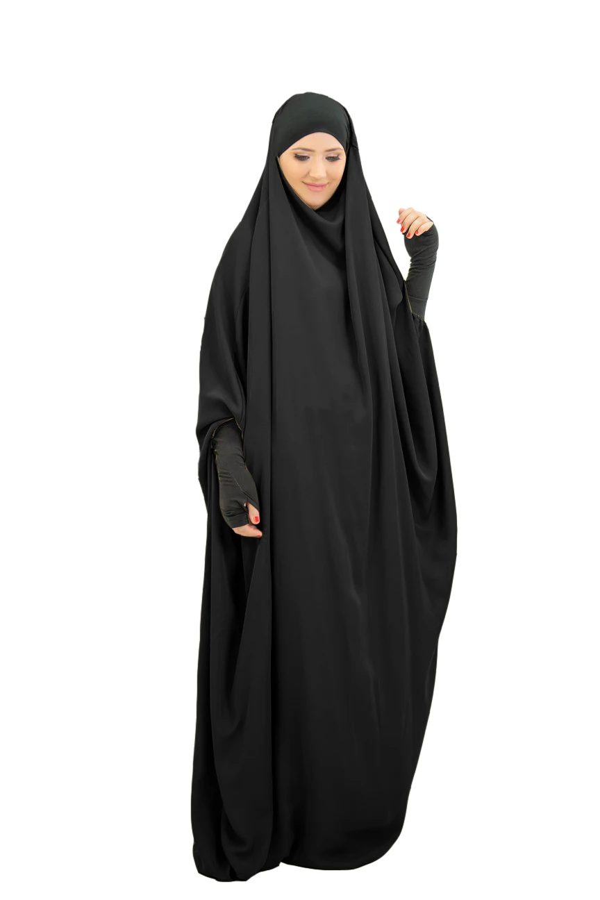 Women Hijab Dress Prayer Garment Jilbab Abaya Long Khimar Hooded Muslim Full Cover Ramadan Gown Abayas Islamic Clothes Niqab - Image 2