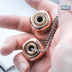 1PC Decompress EDC Toys Proud Old Blacksmith Fang Tang Fingertip Gyro Pendant Finger Metal Black Technology