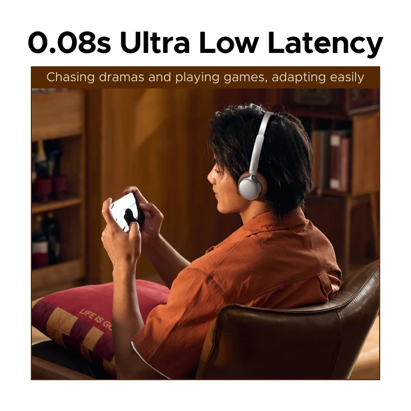 UGREEN ANC Wireless Headphones, Active Noise Cancelling, Premium On-Ear Bluetooth Headset, Customizable Sound,Cloud Foam Comfort - الصورة 5