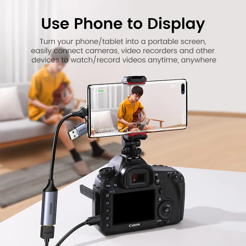 【NEW-IN】UGREEN Video Capture Card 4K HDMI to USB/USB-C HDMI Video Grabber Box for PC Computer Camera Live Stream Record Meeting - Image 3