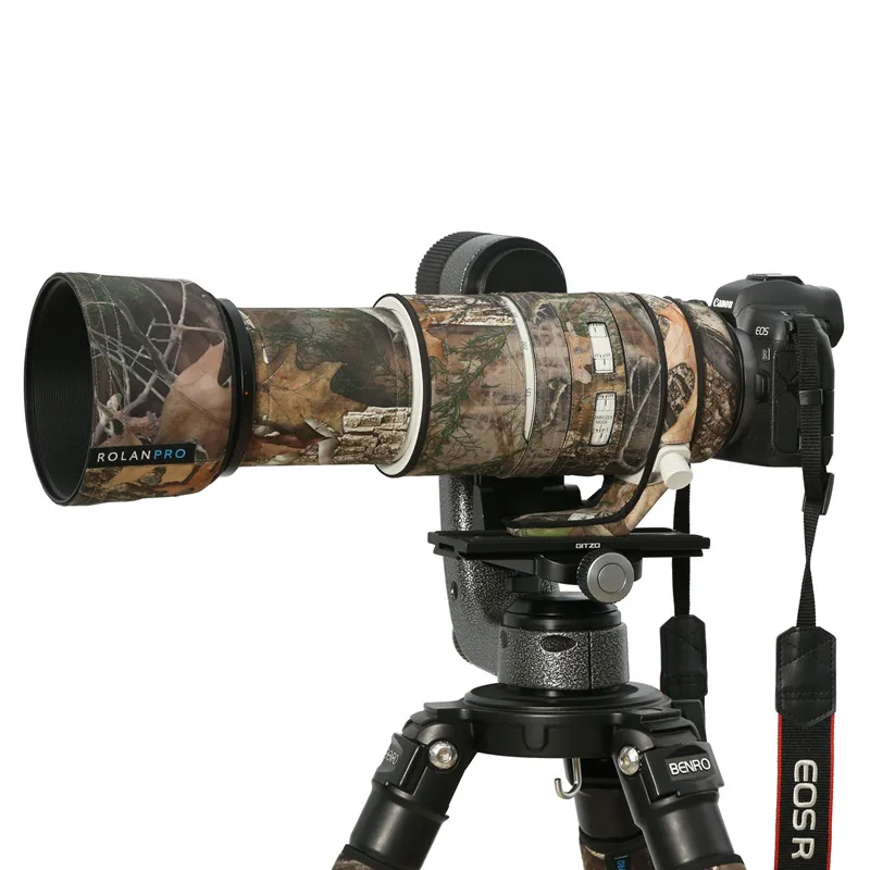 ROLANPRO Waterproof Lens Coat For Canon RF 100-500mm F/4.5-7.1 L IS USM Camouflage Rain Cover Lens Protective Sleeve Guns - Image 4