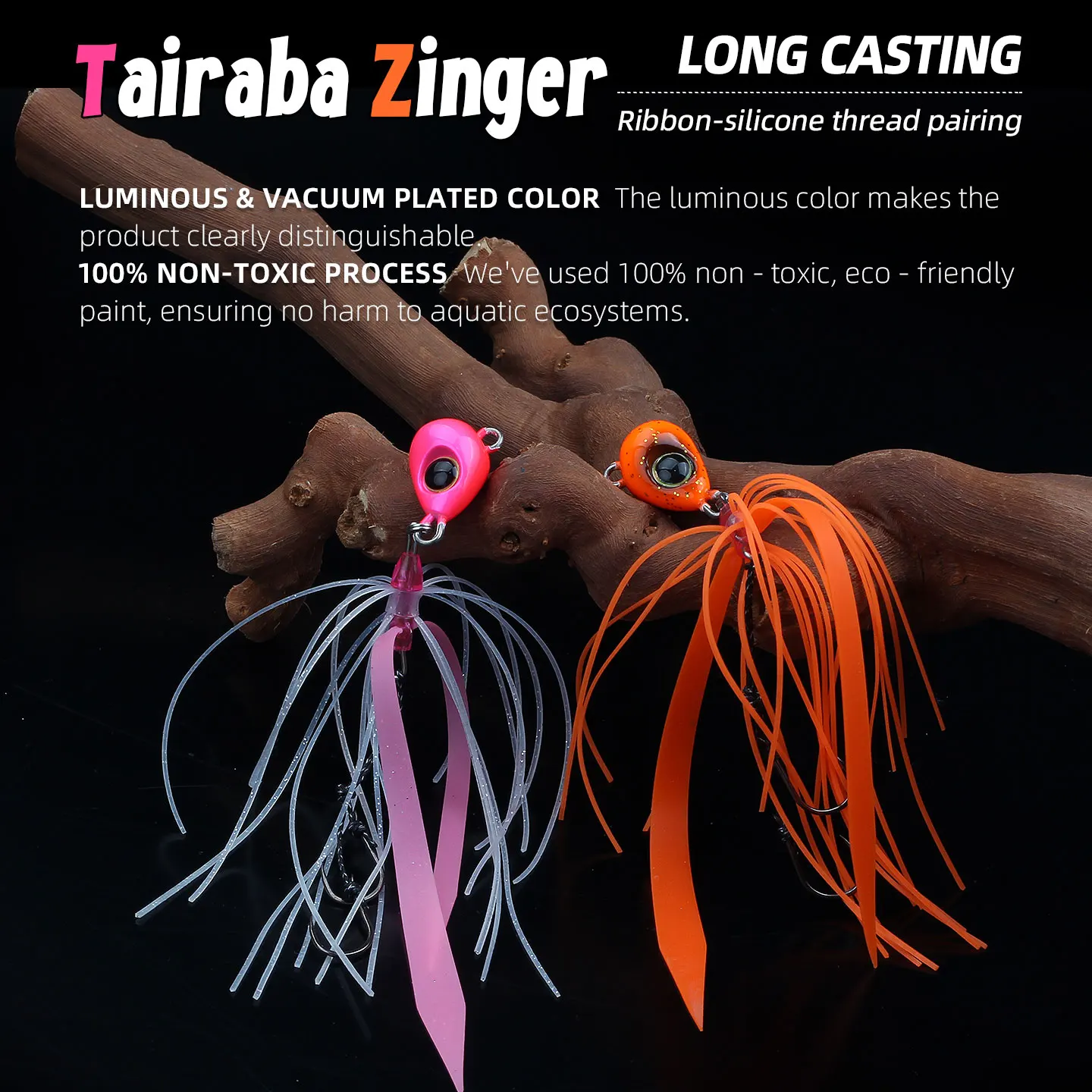 Magic Works Mini Lure Light Nano Rubber Jig 5g 10g Micro Tairaba Head Silicone Fishing Skirts Artificial Bait Rockfishing Lures - الصورة 2