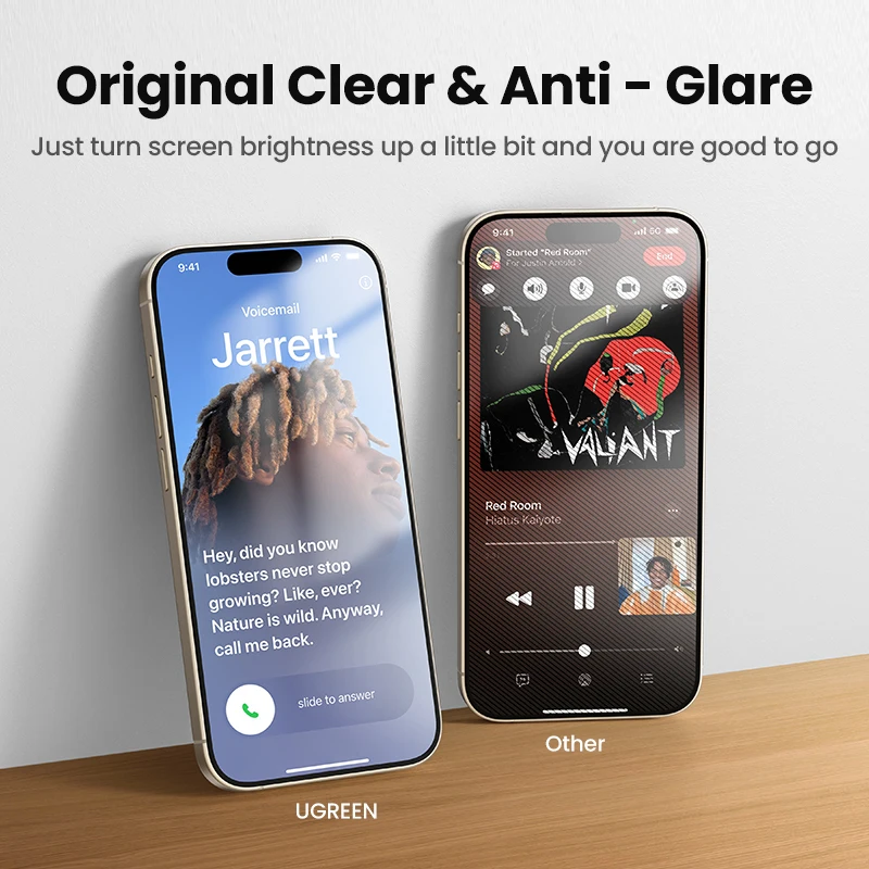 UGREEN 2PCS Privacy Screen Protector For iPhone 15 14 13 Pro Max Anti-Spy Tempered Glass For iPhone 14 Plus Screen Protectors - الصورة 6