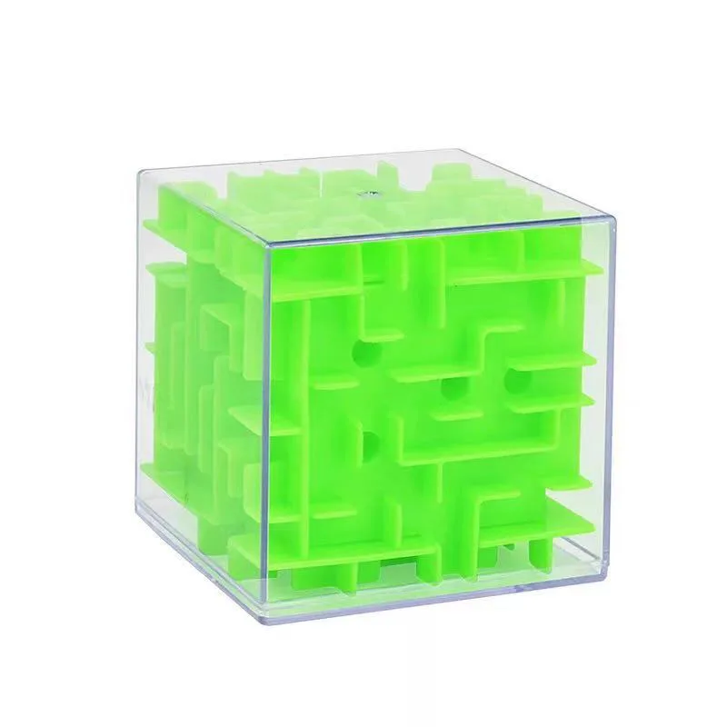 Educational 3D Cube Maze Puzzle Labyrinth Super Brain Toys For Kids Children Challenges Games Juegos IQ Inteligencia Niños - الصورة 6