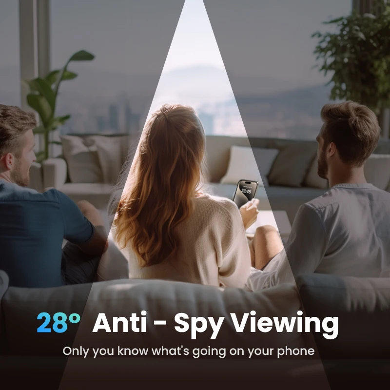 UGREEN 2PCS Privacy Screen Protector For iPhone 15 14 13 Pro Max Anti-Spy Tempered Glass For iPhone 14 Plus Screen Protectors - الصورة 2