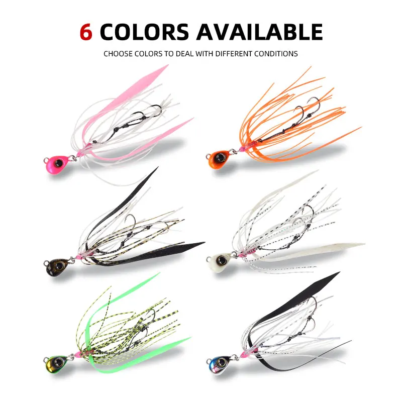 Magic Works Mini Lure Light Nano Rubber Jig 5g 10g Micro Tairaba Head Silicone Fishing Skirts Artificial Bait Rockfishing Lures - الصورة 5
