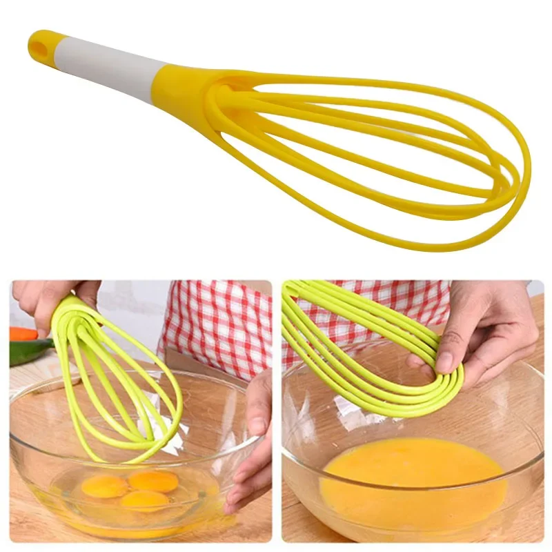 1 Pcs Foldable Whisk Mini Egg Rotary Egg Mixer Manual Beater Egg Kitchen Accessories Cooking Baking Tools Cocina Cake Tools - Image 4