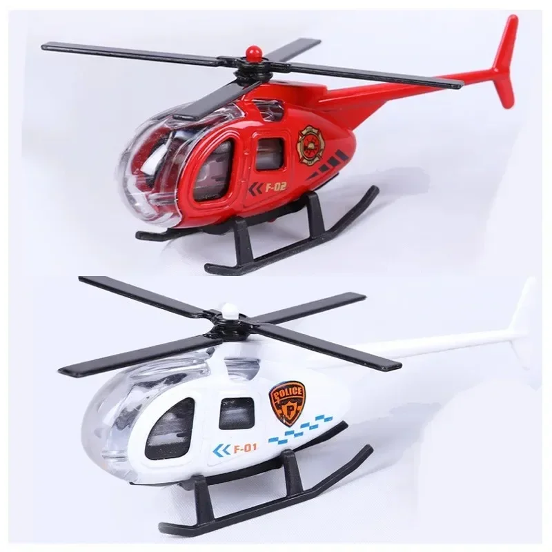 1PCS Children’s Helicopter Toy Alloy Airplane Simulation Model Ornaments Boy Toy Taxiing Simulation Helicopter Christmas Gift - الصورة 2