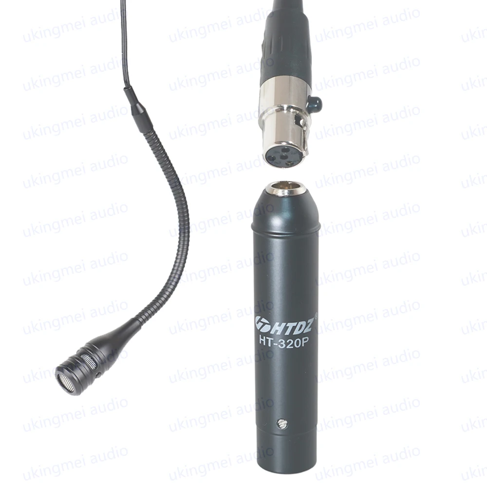 Instrument Microphone for Violin Acoustic Guitar with Scalable Adjustment Clamp Cardioid Microphone TA4F for Shure Transmitter - الصورة 6