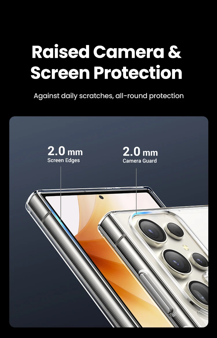 UGREEN Clear Case For Samsung Galaxy S24 Ultra Shockproof Transparent Case Cover Protective TPU for Samsung S24 Ultra Plus Case - الصورة 6
