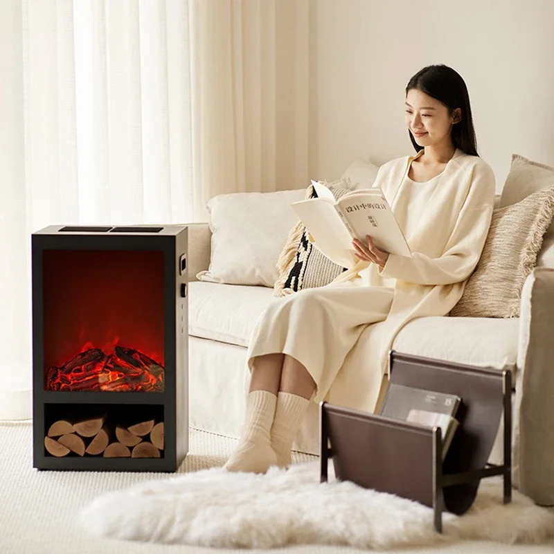 Electric Heater, Household Energy-saving Simulated Flame Electric Heater, Office Fireplace Heating, 20-40㎡ Indoor Heating - Image 3