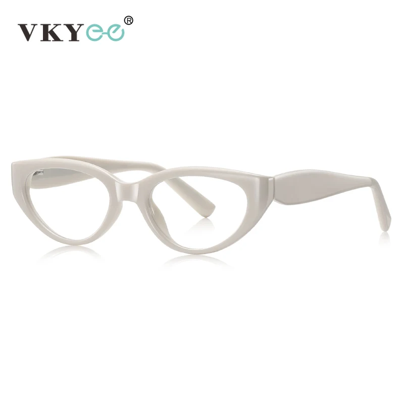 VICKY Fashion Cat's Eye Simple Personalized Fashionable Design Women's Anti-blue Light Reading Glasses Customizable Prescription - الصورة 4