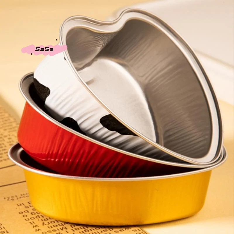 Mini Non-Stick Cake Cup Aluminum Foil Cupcake Wrappers Baking Cups Cases Muffin Boxes for Pudding Dessert Kitchen Tools - الصورة 5