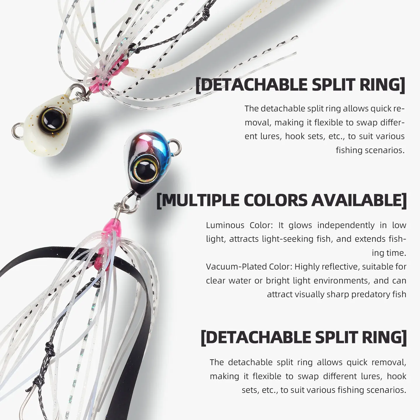 Magic Works Mini Lure Light Nano Rubber Jig 5g 10g Micro Tairaba Head Silicone Fishing Skirts Artificial Bait Rockfishing Lures - الصورة 6