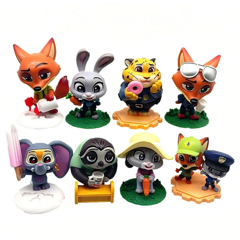 SK HOT 8 Crazy Animals Blind Box Figures Nick & Judy Plush Toys Trendy Collectibles Desk Ornaments Kids Gifts & Toys - Image 5