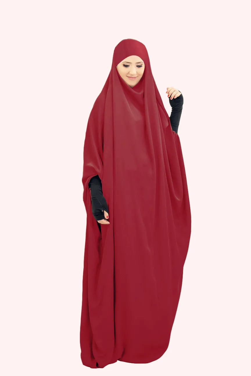 Women Hijab Dress Prayer Garment Jilbab Abaya Long Khimar Hooded Muslim Full Cover Ramadan Gown Abayas Islamic Clothes Niqab - Image 3